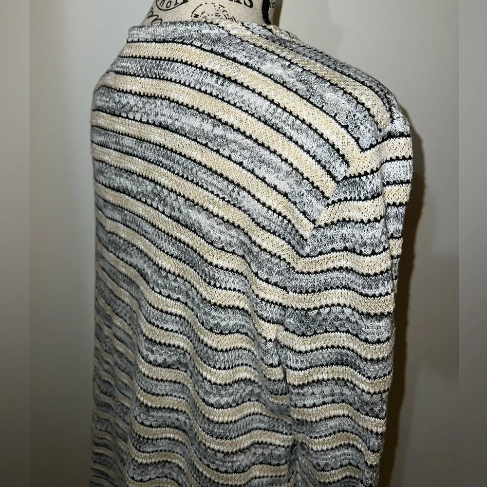 Ruby Rd. Women's Striped Duster Cardigan/Size Large - Picture 7 of 12